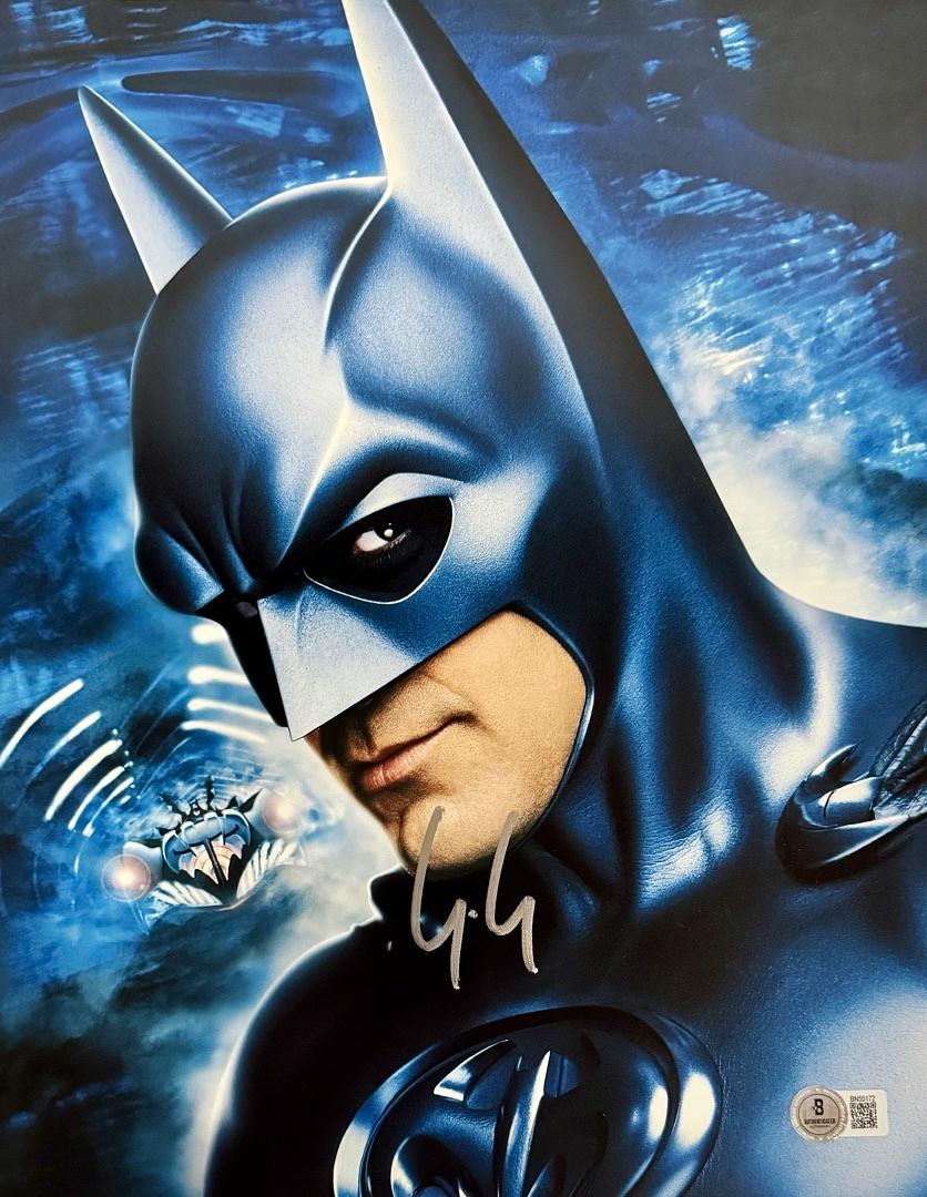 George Clooney Signed 11x14 Photo (Batman) - Beckett COA #02